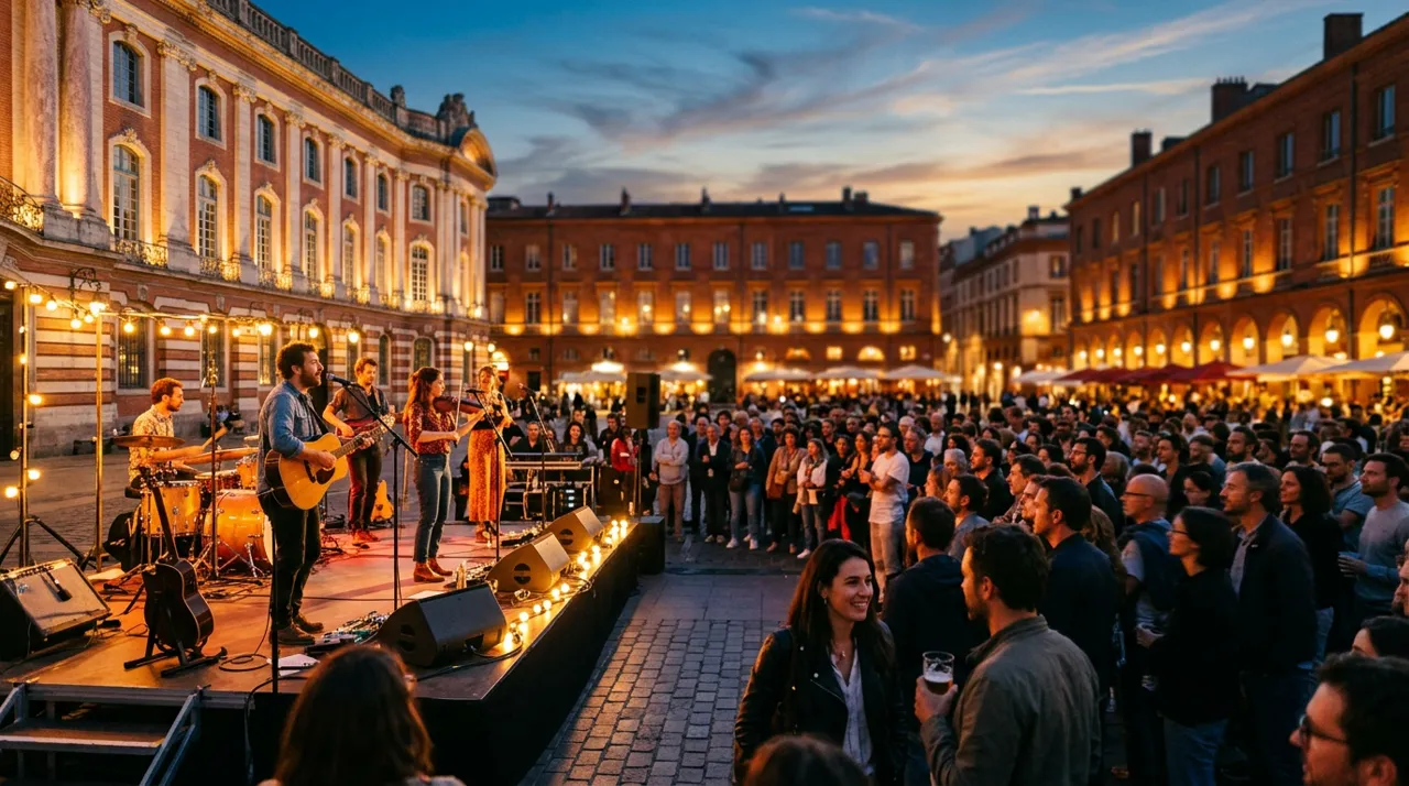Rassemblement musical et rayonnement culturel en place publique à Toulouse